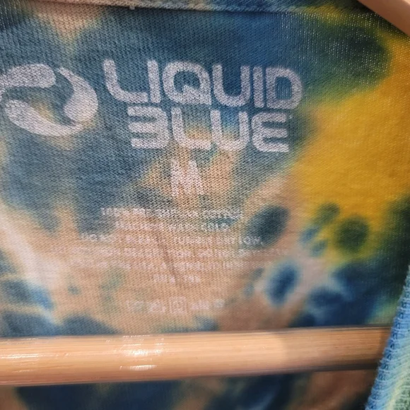 Grateful Dead Tie-Dye T-Shirt Liquid Blue Spring Tour 77 - Picture 2 of 6